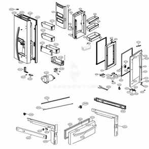 Part Location Diagram of ABH74399728 LG BUTTON ASSEMBLY