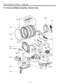 Diagram 3 Diagram and Parts List for W3S1CWKBWVM ABWEEUS LG Washer