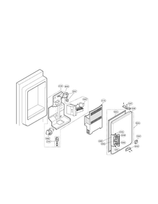 Ice Bank Parts Diagram and Parts List for LFX25961SW02  LG Refrigerator