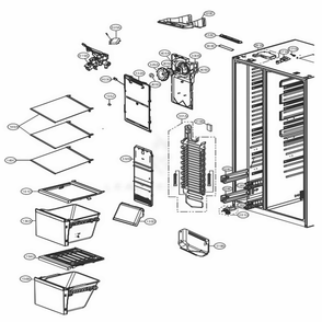 Part Location Diagram of AJP73595169 LG TRAY ASSEMBLY,DRAWER