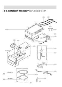 Diagram 3 Diagram and Parts List for F1399RYN ABWEEUS LG Washer