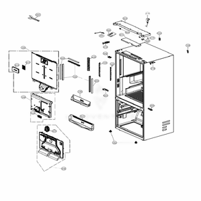 Part Location Diagram of EBR88309704 LG PCB ASSEMBLY,MAIN