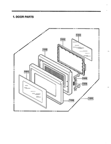 Complete Microwave Assembly Page 2 Diagram and Parts List for MA-1164M  LG Microwave