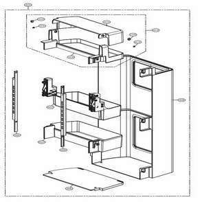 R-Room Home Bar Diagram and Parts List for GF5D906SL ASTRGAP LG Refrigerator