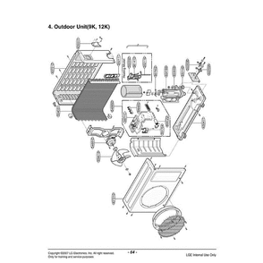 Section 2 Diagram and Parts List for LS-L1210CL AMBCCND LG Air Conditioner