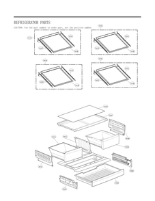 Refrigerator Parts Diagram and Parts List for GC-B288GSNP ASTCNA3 LG Refrigerator