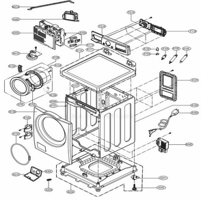 Part Location Diagram of AGL74115129 LG PANEL ASSEMBLY,CONTROL