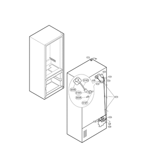 Ice Maker Diagram and Parts List for LFX25961SB 00 LG Refrigerator