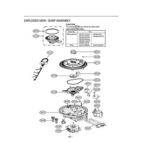 Section 3 Diagram and Parts List for LDF8812ST ASTEEUS LG Dishwasher
