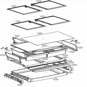 Refrigerator Parts Diagram and Parts List for LFCS22520D ASBCNA3 LG Refrigerator