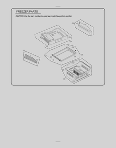 Freezer Parts Diagram and Parts List for GR-L298LSXM ASTCSE0 LG Refrigerator