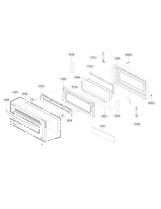 Part Location Diagram of MDQ64177102 LG FRAME,DOOR