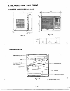 Trouble Shooting Guide Diagram and Parts List for GA-1834FC  LG Air Conditioner