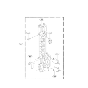 Latchboard Diagram and Parts List for LMH2235ST 00 LG Microwave Oven Combo