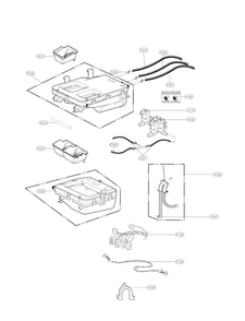 Dispenser Parts Diagram and Parts List for WM9000HWA  LG Washer
