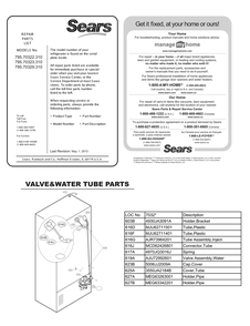 Valve And Water Tube Parts Diagram and Parts List for GC-L258VQXD ASWCSE2 LG Refrigerator