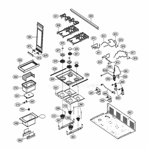 Cooktop Parts 2 Diagram and Parts List for SKSRT480SIS ASTESGN LG Range