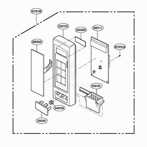 Controller Parts Diagram and Parts List for MT4140SKB AB1EWRP LG Wall Oven