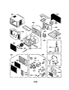 Room A/c Diagram and Parts List for LWX243NGMM0  LG Air Conditioner