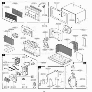 Main Diagram and Parts List for US10D10B ASWAFRD LG Air Conditioner