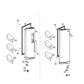 Main 3 Diagram and Parts List for LMNS14420V ANSCNA0 LG Refrigerator