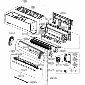 Sb Chassis Diagram and Parts List for ARNU153SJR4 ANCBLUS LG Air Conditioner