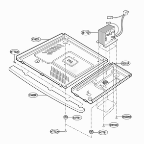 Base Plate Parts Diagram and Parts List for MS133SE MWEGSC LG Range