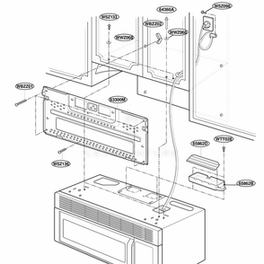 Installation Parts Diagram and Parts List for MH7130XEB3 B3EWRP LG Range