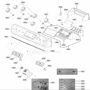 Part Location Diagram of EBR82864005 LG PCB ASSEMBLY,MAIN