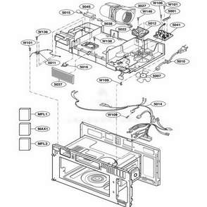 Interior Parts 2 Diagram and Parts List for LMV1921SS AS1EGSC LG Range