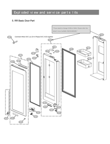 Diagram 5 Diagram and Parts List for LRMVC1803S ASTCNA0 LG Refrigerator