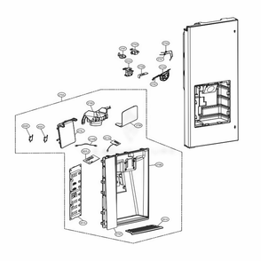 Part Location Diagram of MCK66585146 LG COVER,DISPLAY