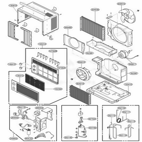 Part Location Diagram of 5403A90034A LG CONDENSER ASSEMBLY,F