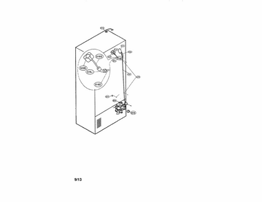 Valve & Water Tube Parts Diagram and Parts List for 79570329310  Kenmore Refrigerator