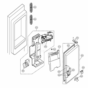 Ice Maker And Ice Bin Parts Diagram and Parts List for LMXS30776S ASTCNA5 LG Refrigerator