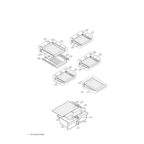 Refrigerator Diagram and Parts List for LRTN22312TT  LG Refrigerator