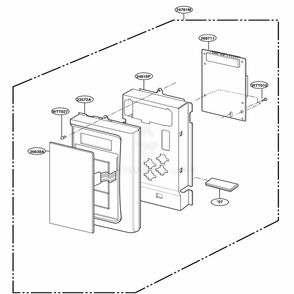 Controller Parts Diagram and Parts List for YMH7130XEQ0 WHEWPC LG Range