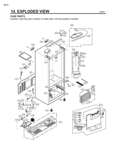 Diagram 1 Diagram and Parts List for GM-B243RQNM ABICSE4 LG Refrigerator