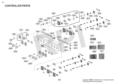 Diagram 2 Diagram and Parts List for SKSRT360S  LG Range