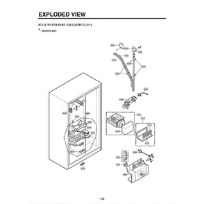 Section 3 Diagram and Parts List for LRSC26940TT ATICLGA LG Refrigerator