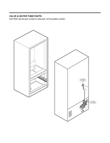Valve And Water Tube Parts Diagram and Parts List for GR-B238NSNM ASTCNA2 LG Refrigerator