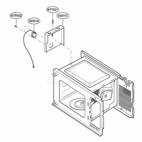 Sensor Parts Diagram and Parts List for 89030 AMWESEC LG Range