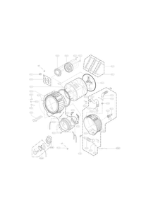 Part Location Diagram of AJQ73993812 LG TUB ASSEMBLY,OUTER