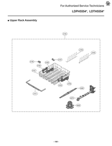 Diagram 5 Diagram and Parts List for LDPH5554D ABDESNA LG Dishwasher