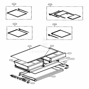 Refrigerator Parts Diagram and Parts List for LFXS28968S ASTCNA3 LG Refrigerator