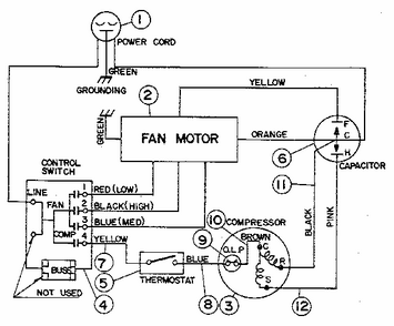 Circuit Diagram Diagram and Parts List for GA-122A  LG Air Conditioner