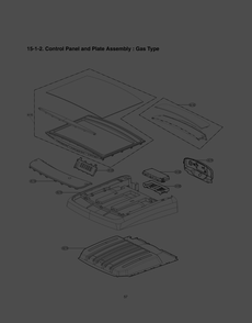 Control Panel And Plate Assembly Diagram and Parts List for RN13U4AS8W ABWEEUS LG Dryer