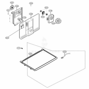 Freezer Parts Diagram and Parts List for 79439 AWBCSE0 LG Refrigerator