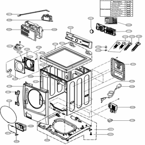 Part Location Diagram of AGL74356233 LG PANEL ASSEMBLY,CONTROL