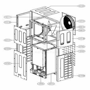 Main 1 Diagram and Parts List for ARUN053GF2 AWGBLUS LG Air Conditioner